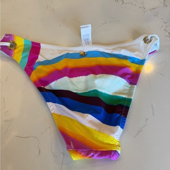 NWT Sunshine79 High Cut Embellished Rainbow Bikini Bottom / size 10 - Picture 5 of 10